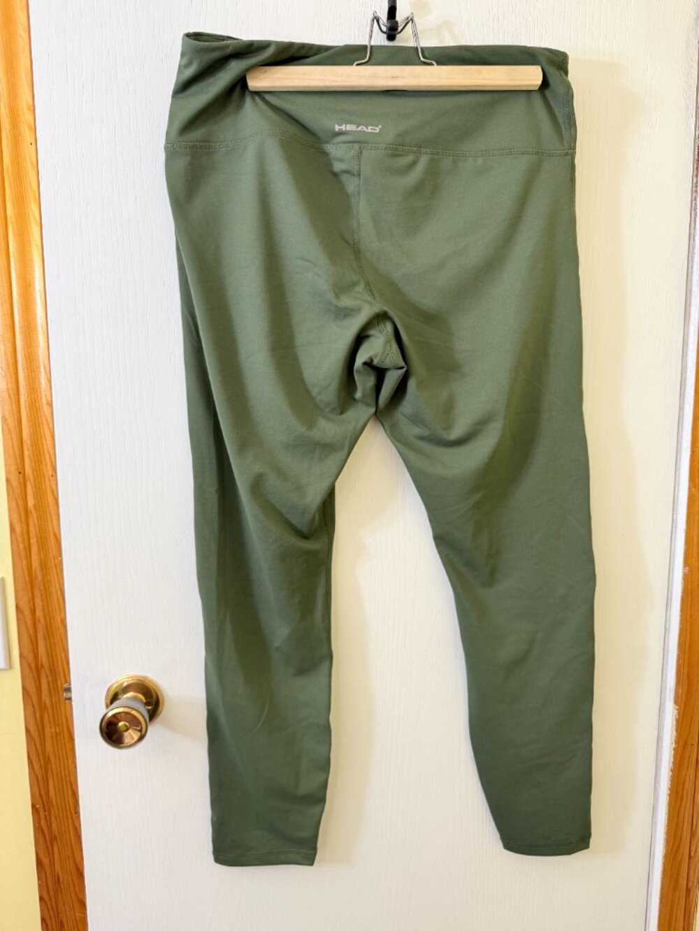 🦋 2/30 Head Olive Green Mesh Panel Leggings XL - Picture 3 of 4